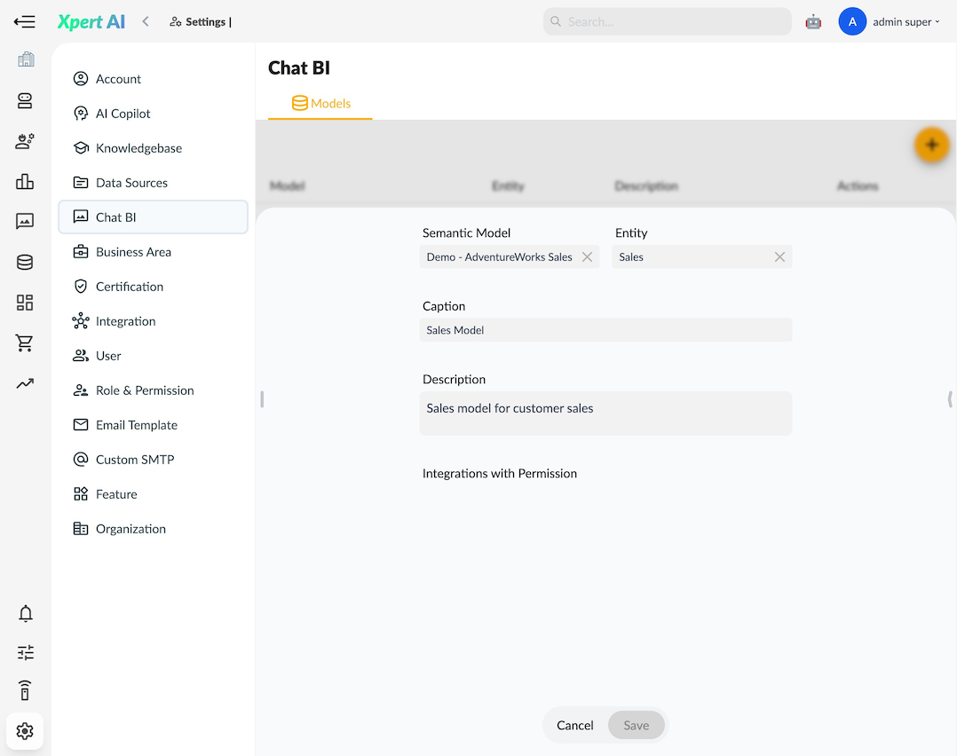 ChatBI Toolset authorization