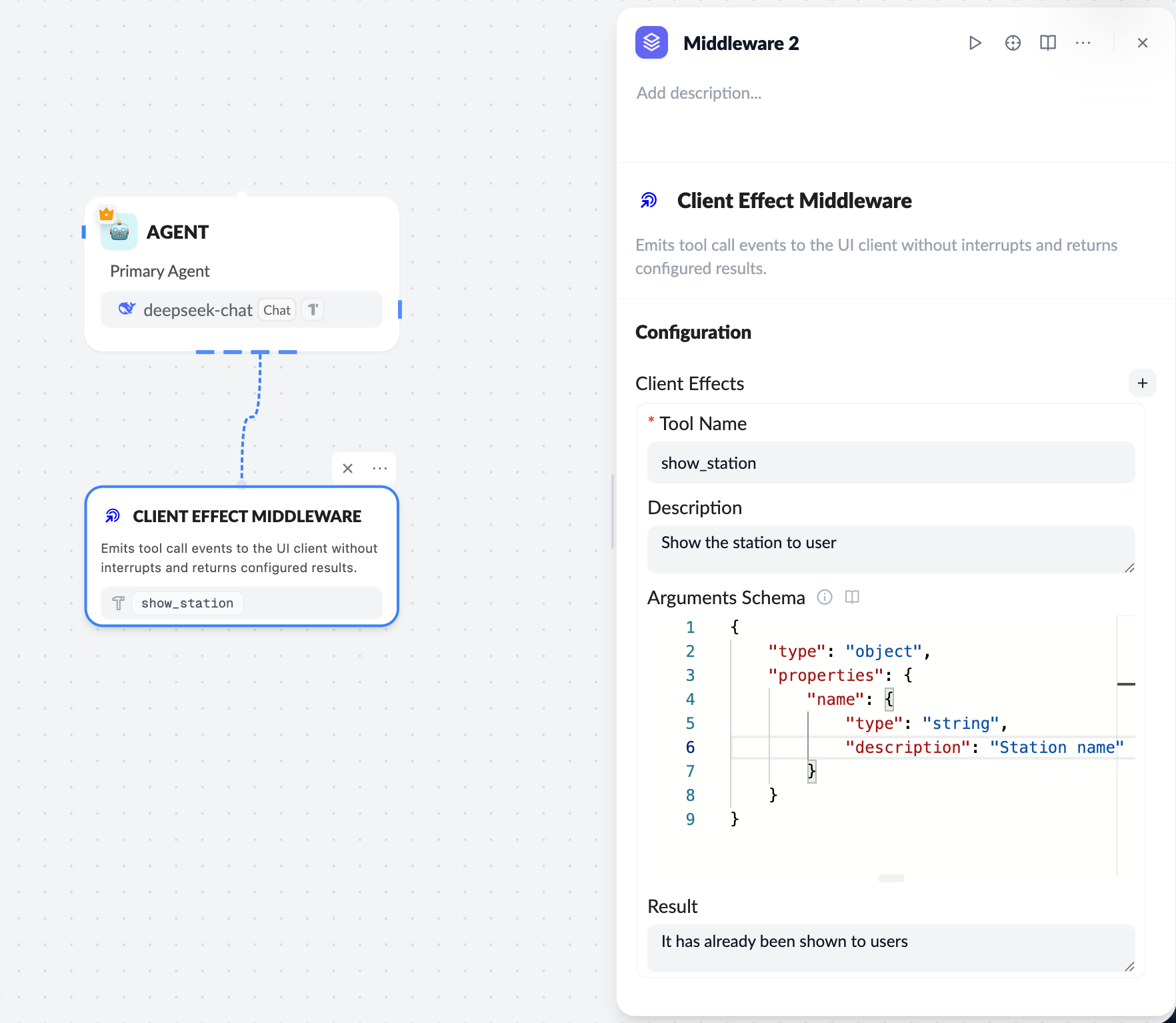 Client effect middleware