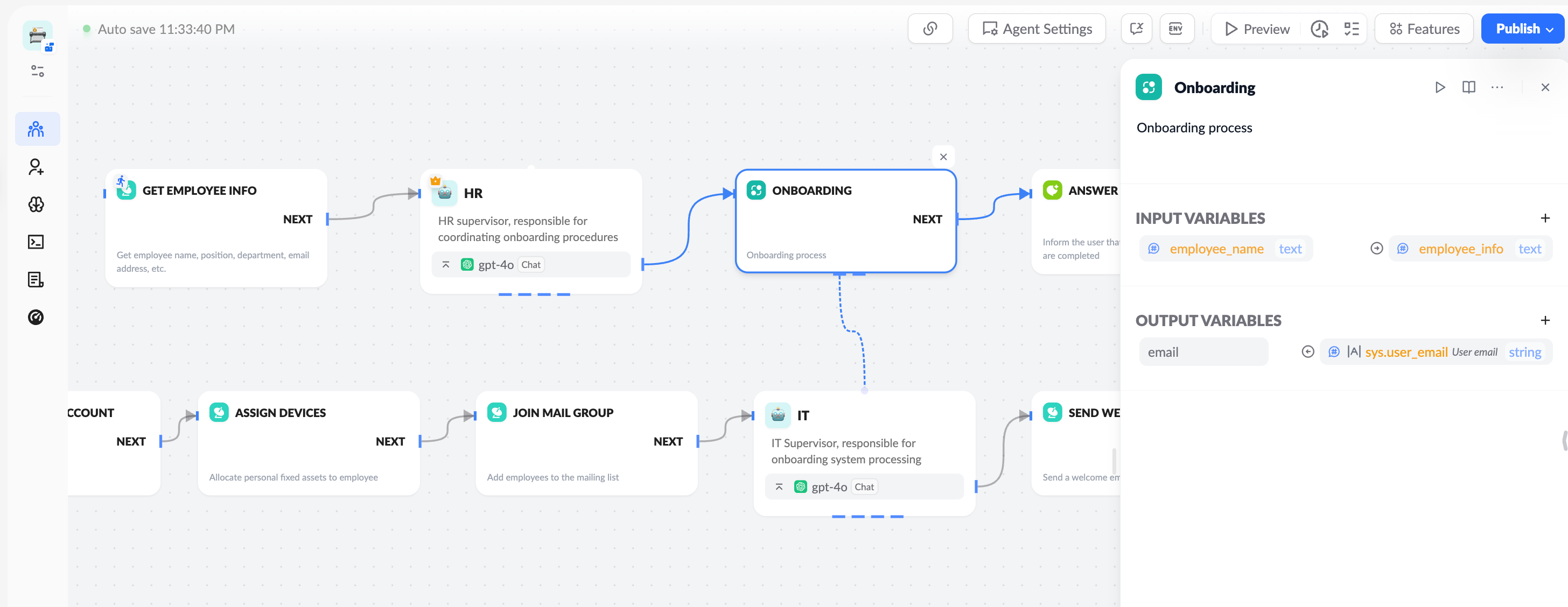 Subflow node