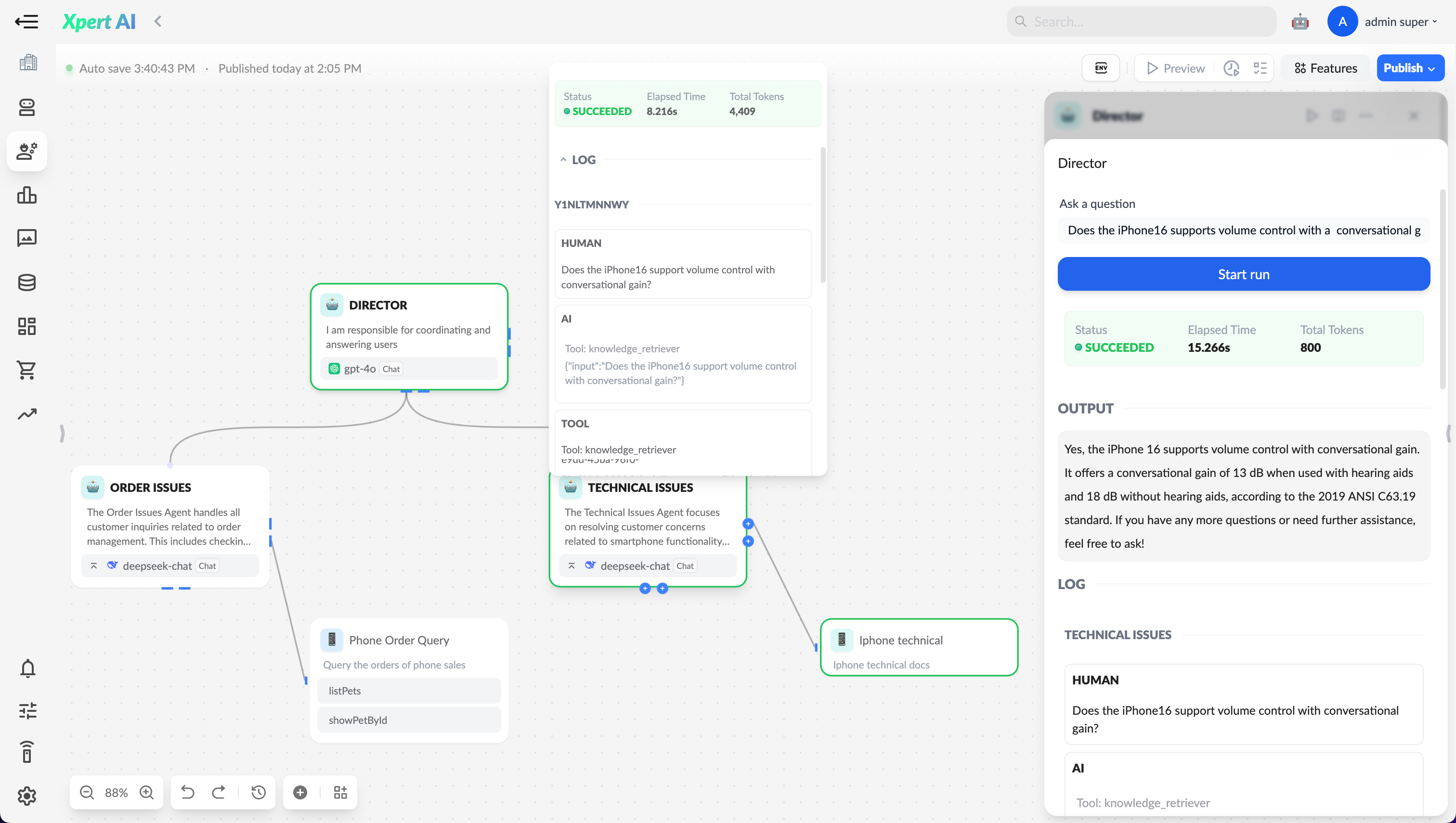 Xpert with knowledgebase