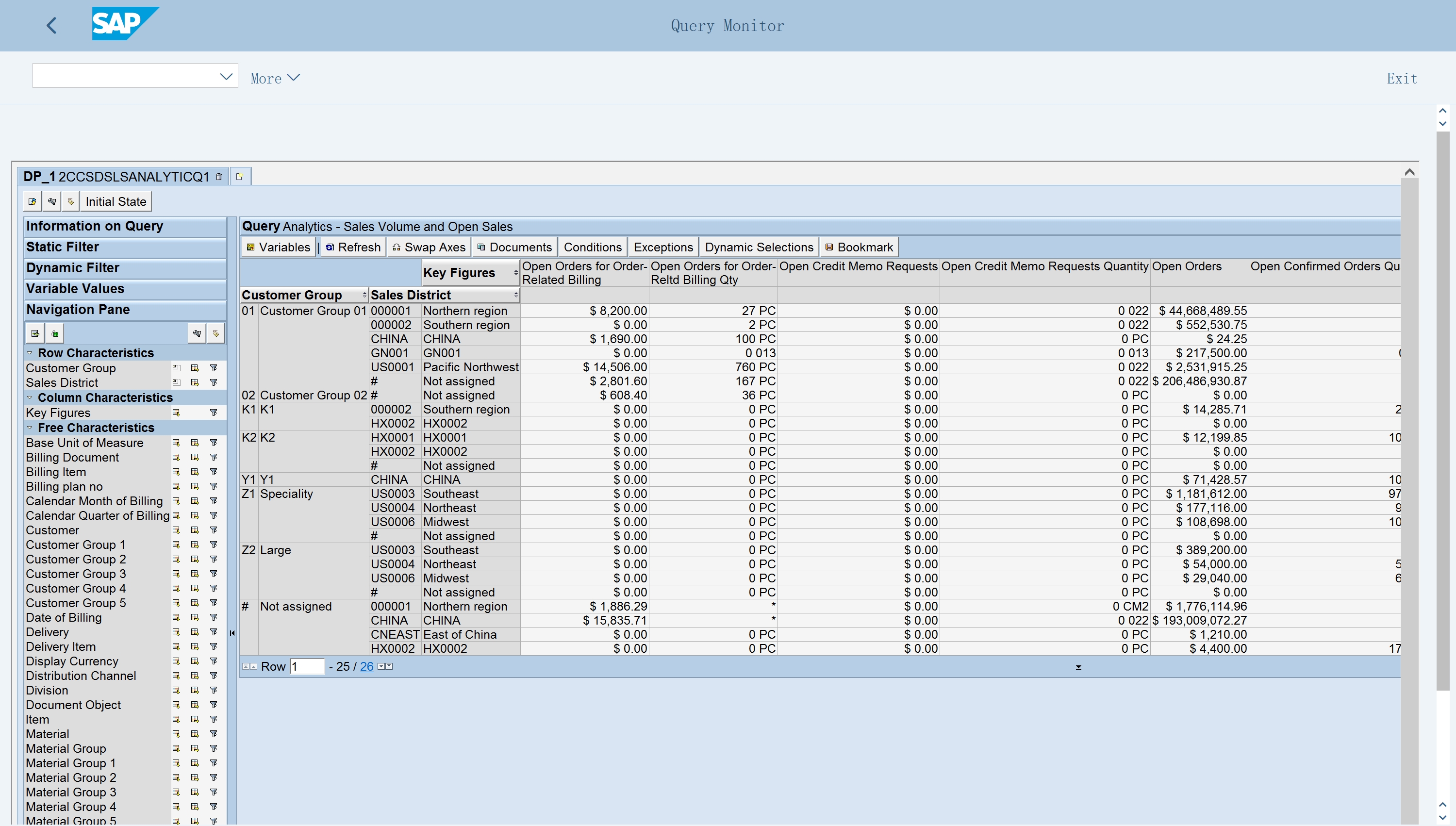 SAP Query Monitor